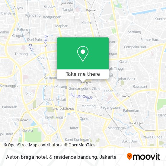 Aston braga hotel. & residence bandung map