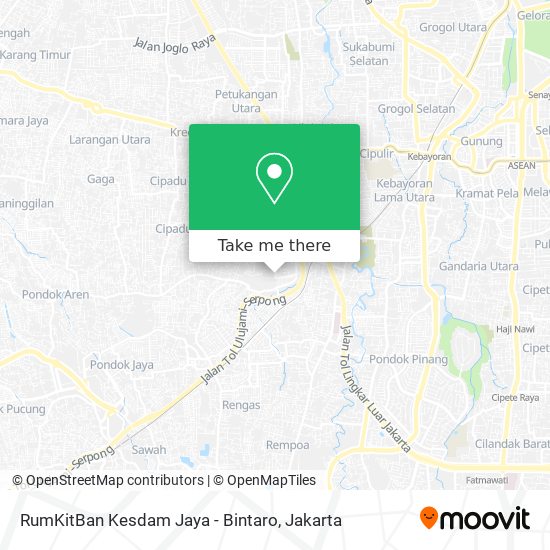 RumKitBan Kesdam Jaya - Bintaro map