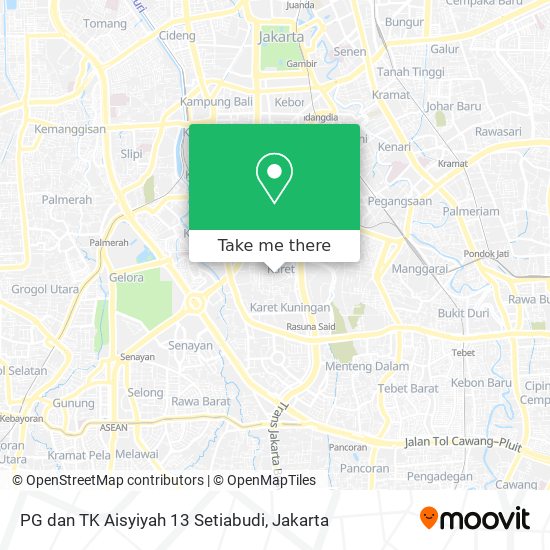 PG dan TK Aisyiyah 13 Setiabudi map