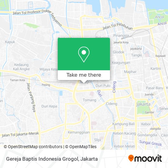 Gereja Baptis Indonesia Grogol map