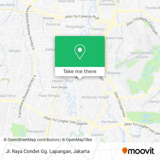 Jl. Raya Condet Gg. Lapangan map