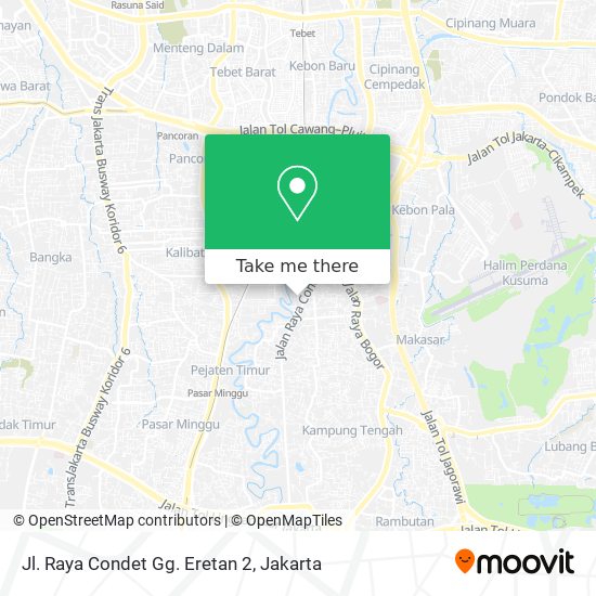Jl. Raya Condet Gg. Eretan 2 map