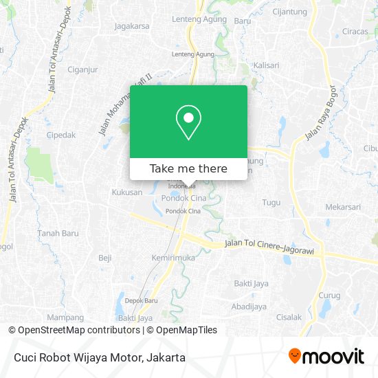 Cuci Robot Wijaya Motor map