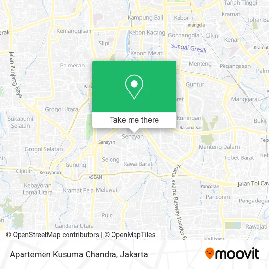 Apartemen Kusuma Chandra map