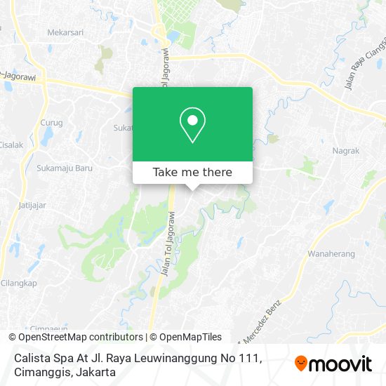 Calista Spa At Jl. Raya Leuwinanggung  No 111, Cimanggis map