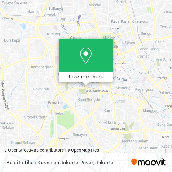 Balai Latihan Kesenian Jakarta Pusat map