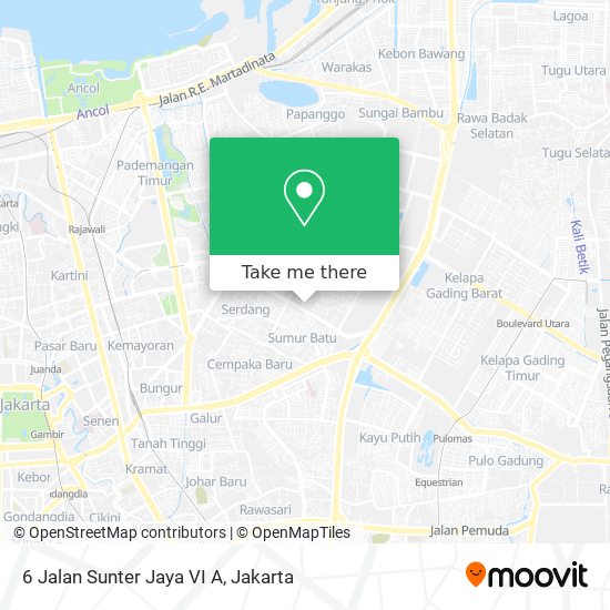 6 Jalan Sunter Jaya VI A map
