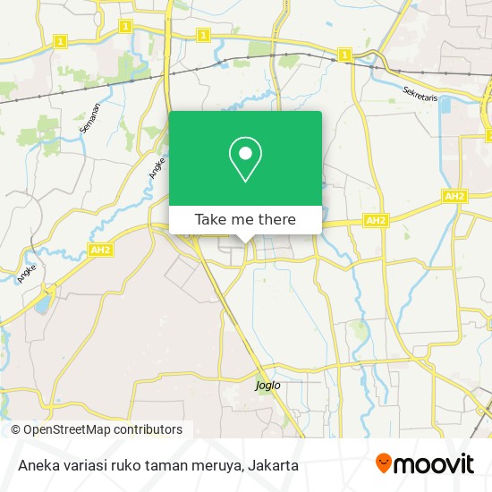 Aneka variasi ruko taman meruya map