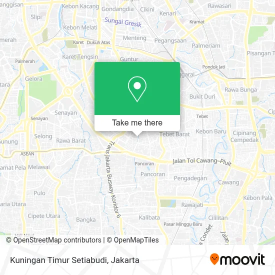 Kuningan Timur Setiabudi map