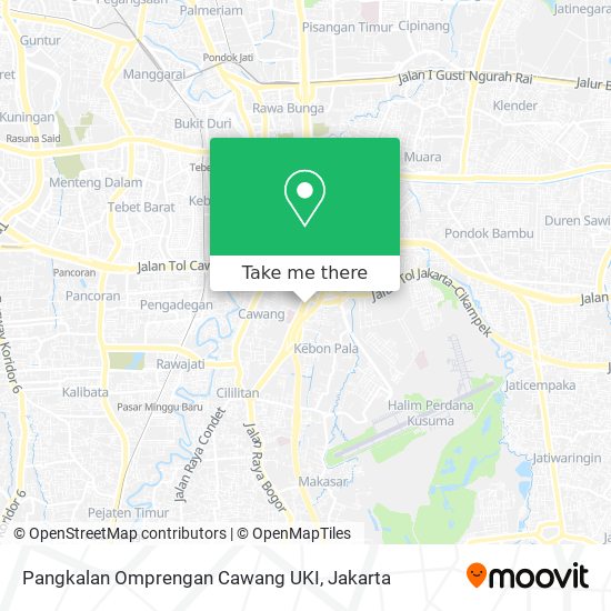 Pangkalan Omprengan Cawang UKI map