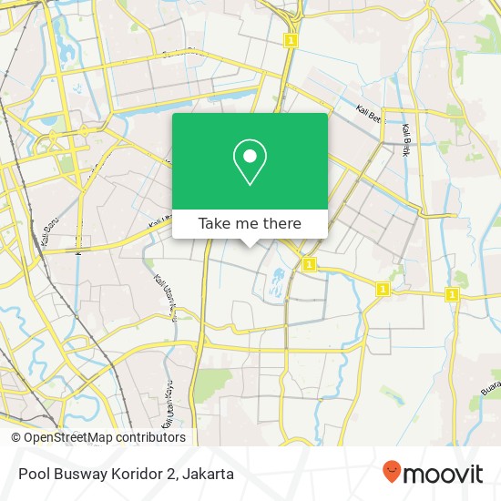 Pool Busway Koridor 2 map