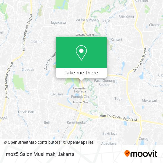 moz5 Salon Muslimah map