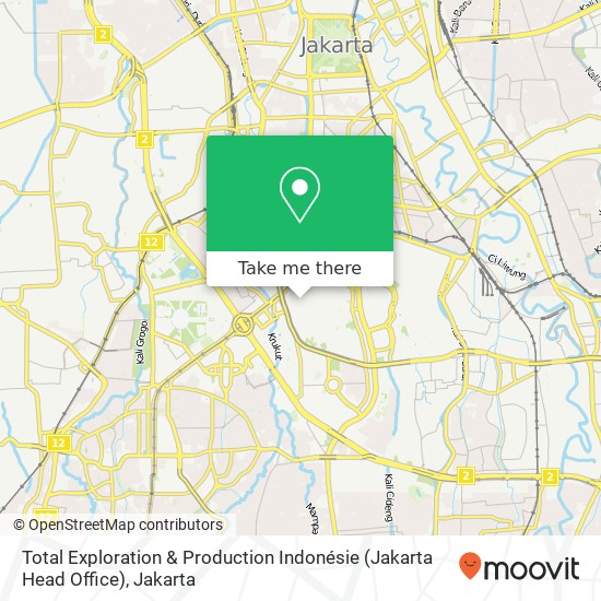 Total Exploration & Production Indonésie (Jakarta Head Office) map