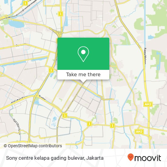 Sony centre kelapa gading bulevar map