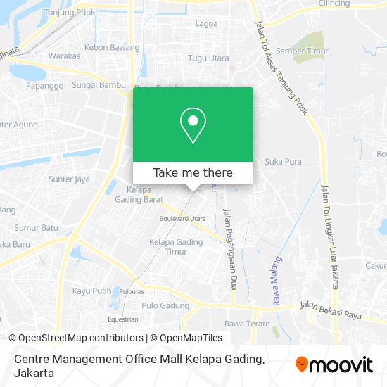 Centre Management Office Mall Kelapa Gading map