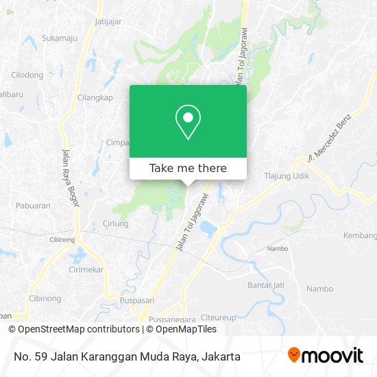 No. 59 Jalan Karanggan Muda Raya map
