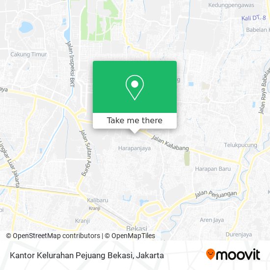 Kantor Kelurahan Pejuang Bekasi map