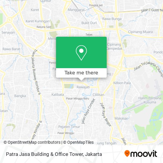 Patra Jasa Building & Office Tower map