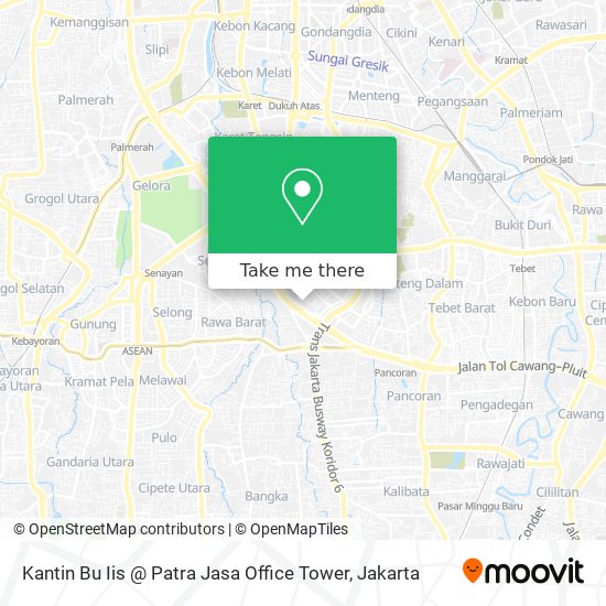 Kantin Bu Iis @ Patra Jasa Office Tower map