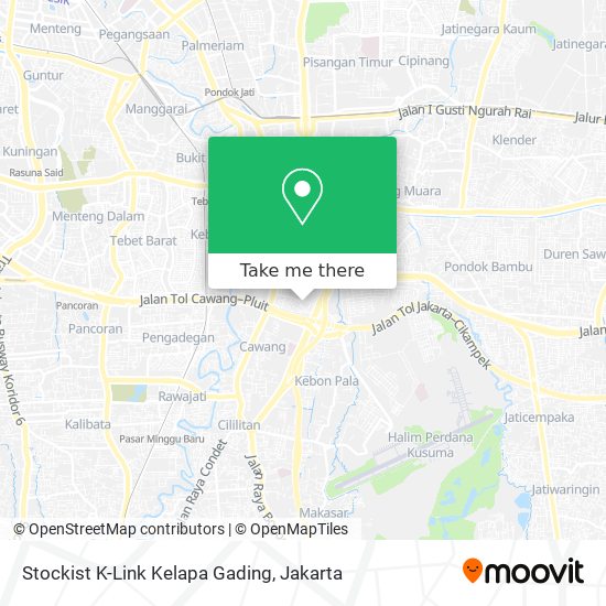 Stockist K-Link Kelapa Gading map