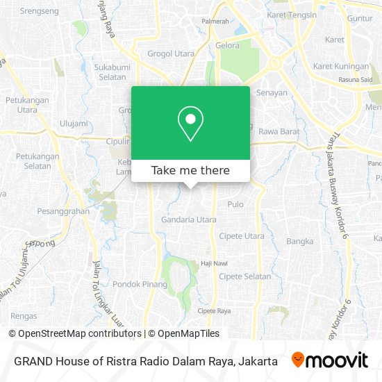 GRAND House of Ristra Radio Dalam Raya map