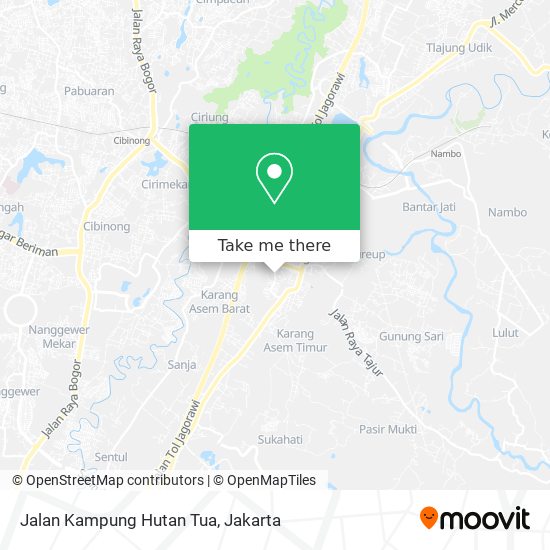 Jalan Kampung Hutan Tua map