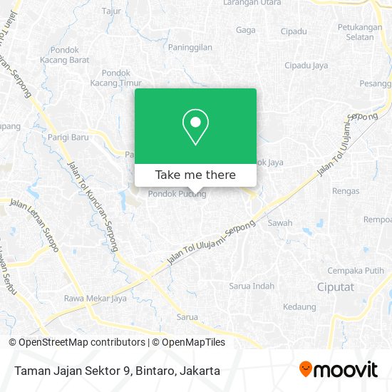 Taman Jajan Sektor 9, Bintaro map