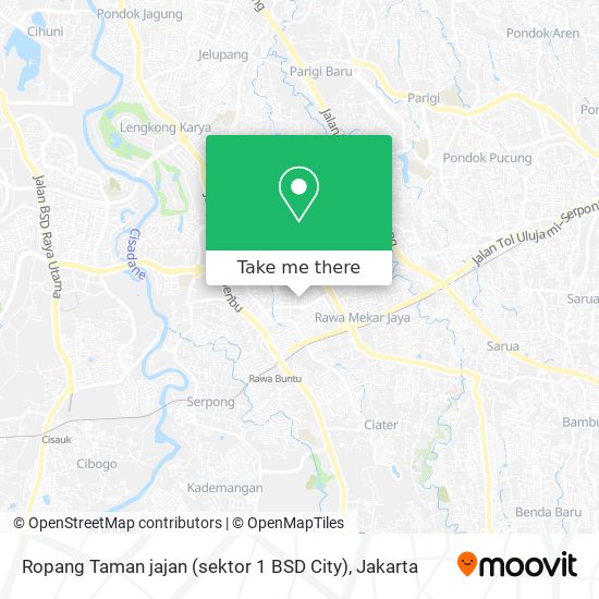 Ropang Taman jajan (sektor 1 BSD City) map