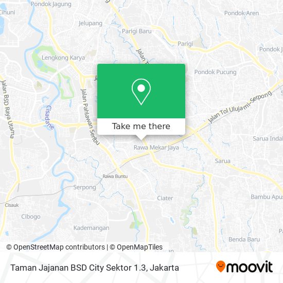 Taman Jajanan BSD City Sektor 1.3 map