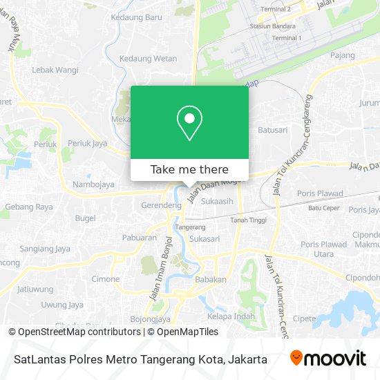 SatLantas Polres Metro Tangerang Kota map