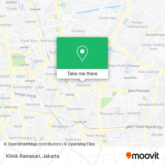 Klinik Rawasari map