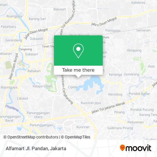 Alfamart Jl. Pandan map