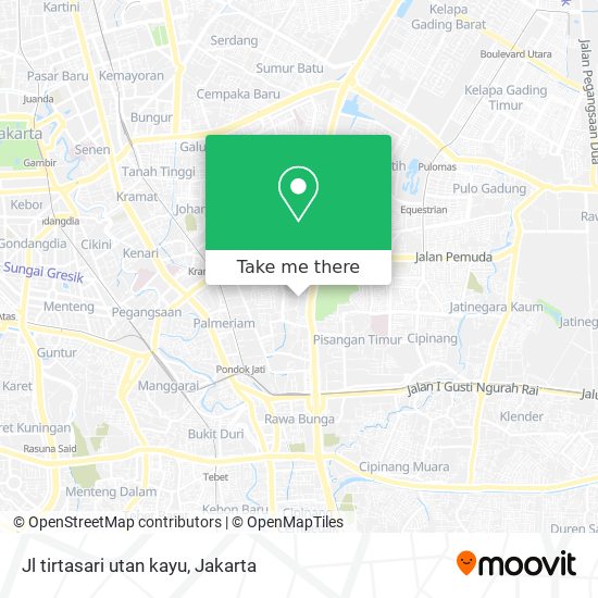 Jl tirtasari utan kayu map