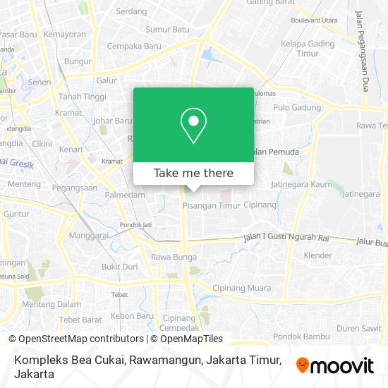 Kompleks Bea Cukai, Rawamangun, Jakarta Timur map