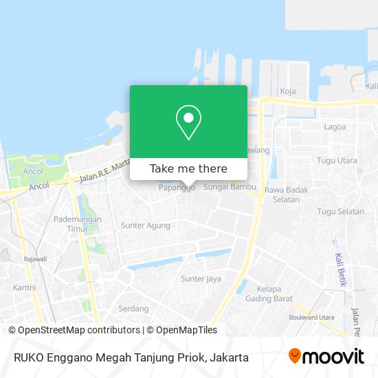 RUKO Enggano Megah Tanjung Priok map