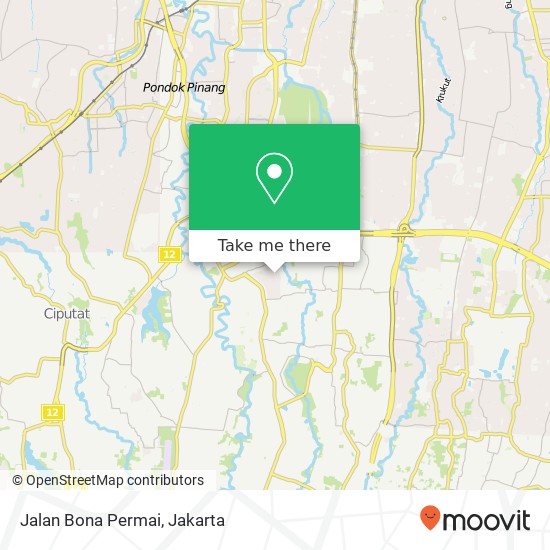 Jalan Bona Permai map