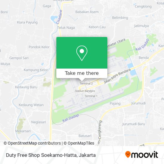 Duty Free Shop Soekarno-Hatta map