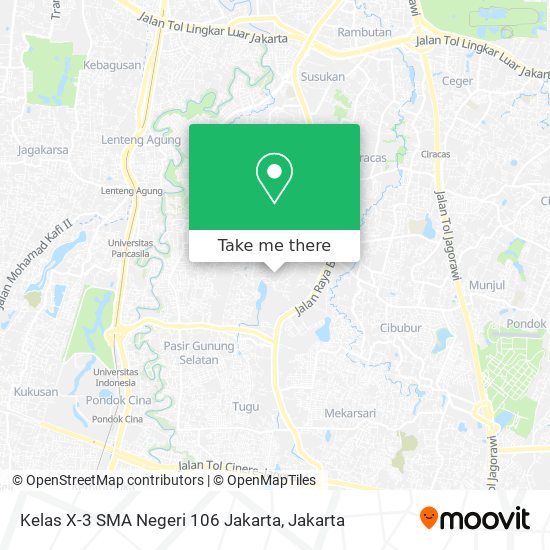 Kelas X-3 SMA Negeri 106 Jakarta map