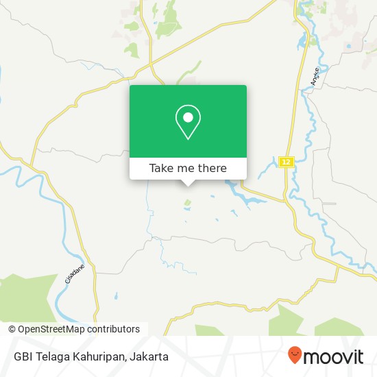 GBI Telaga Kahuripan map