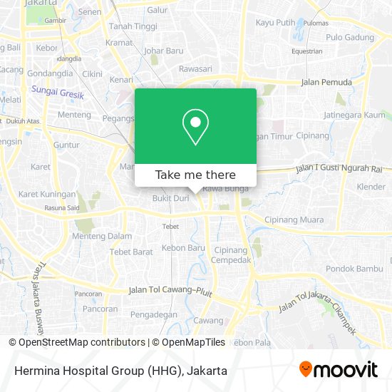 Hermina Hospital Group (HHG) map