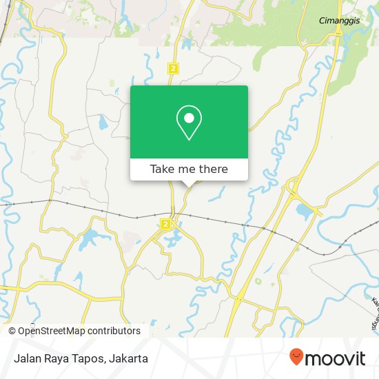 Jalan Raya Tapos map