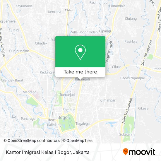 Kantor Imigrasi Kelas I Bogor map