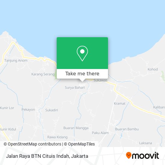 Jalan Raya BTN Cituis Indah map