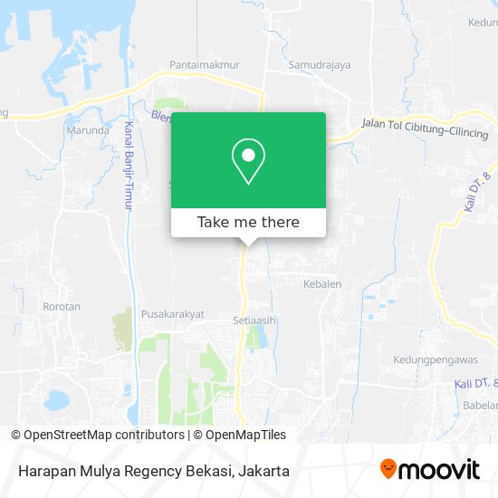 Harapan Mulya Regency Bekasi map