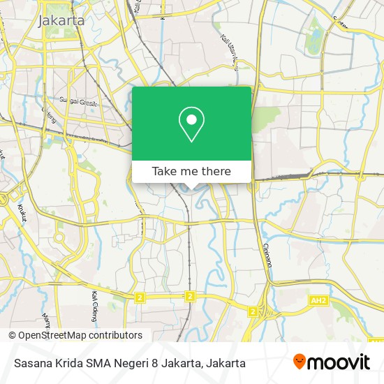 Sasana Krida SMA Negeri 8 Jakarta map