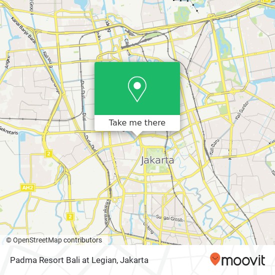Padma Resort Bali at Legian map