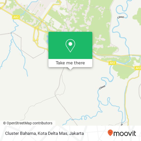 Cluster Bahama, Kota Delta Mas map