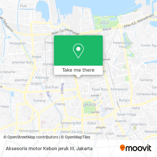 Aksesoris motor Kebon jeruk III map