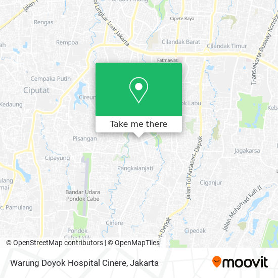 Warung Doyok Hospital Cinere map