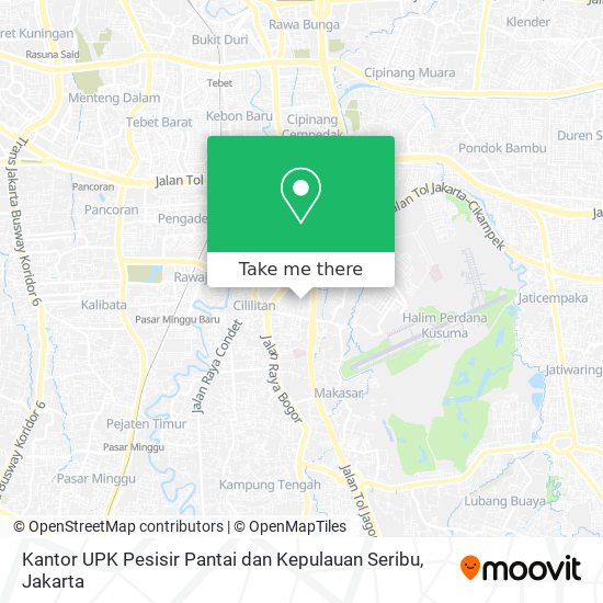 Kantor UPK Pesisir Pantai dan Kepulauan Seribu map